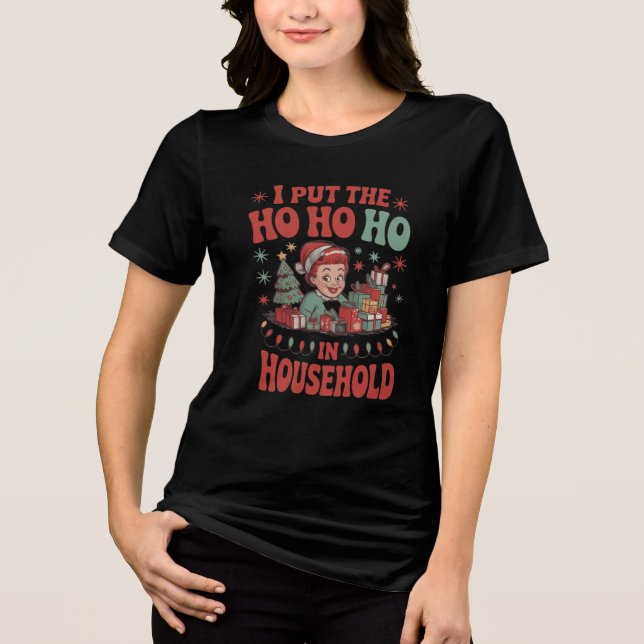 Retro Ho Ho Ho Christmas Typography (Frente)