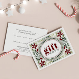 RETRO HOLIDAY GREEN BROWN FLOWAS FRAME NATAL