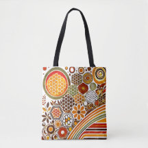 Retro Honeycomb Tote Bag | Abelha Design