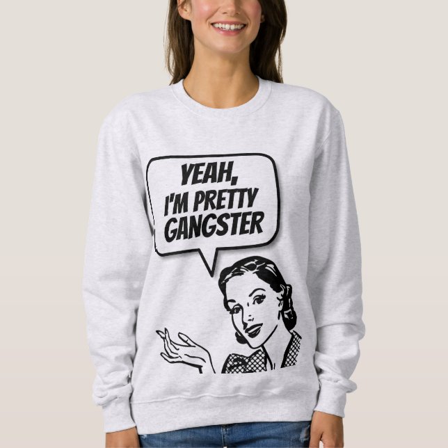RETRO HOUSEWIFE "GANGSTER" - CAMISAS T (Frente)