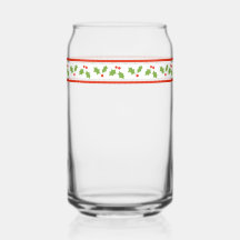 Retro inspira Holly Border Festivo Christmas