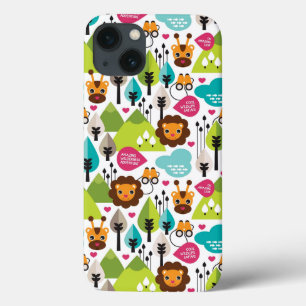 retro kids safari lion wildlife