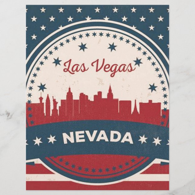 Retro Las Vegas Skyline (Frente)