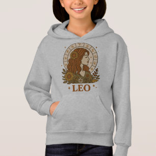 Retro Leo Zodíaco Boho Floral Astrologia