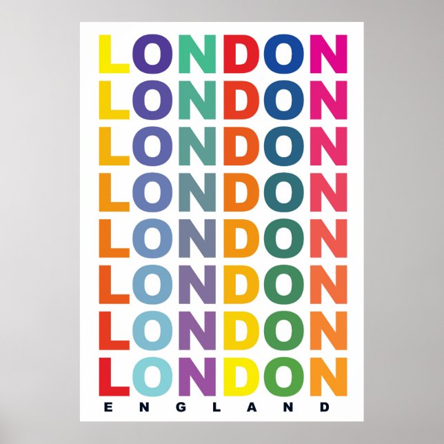 Retro London England poster (Frente)