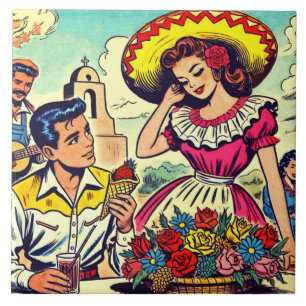 Retro Love Casal Comic