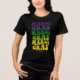 Retro Mardi Gras Carnival Ombre