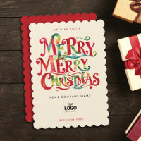 Retrô - Merda Natal - Logotipo da Empresa Vermelha