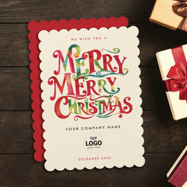 Retrô - Merda Natal - Logotipo da Empresa Vermelha (Criador carregado)