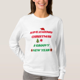 RETRO MERRY NATMAS E CAMISA DE ANO NOVO