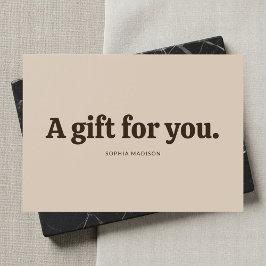 Retro Minimalist Brown Beige Certificate