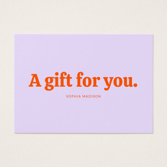 Retro Minimalist Purple Orange Certificate (Frente)