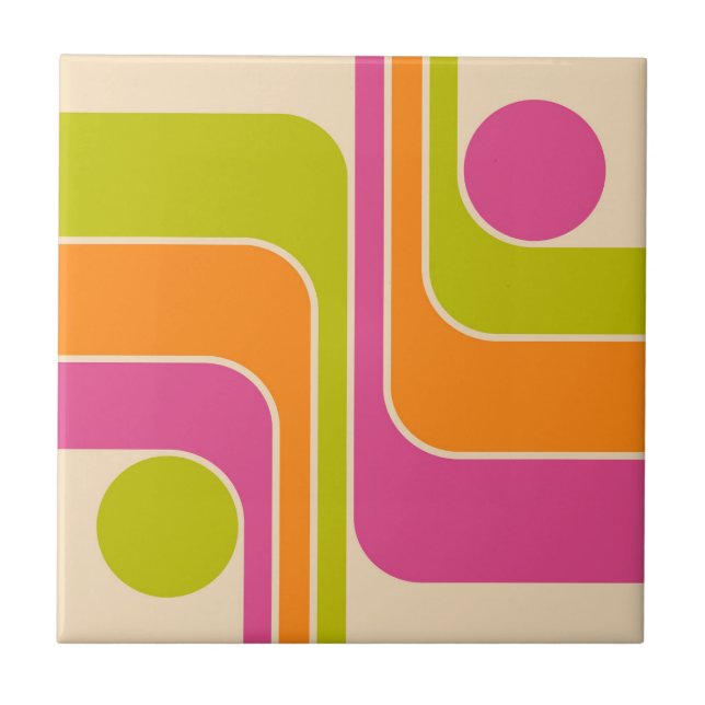Retro Mod Geometric Design (Frente)