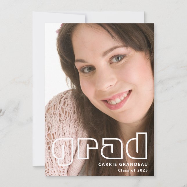 Retro Moderno | Anúncio de Formando de Foto (Frente)