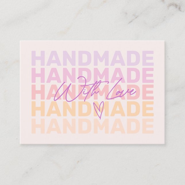 Retro moderno Obrigado Pequeno Cartão de visita (Frente)