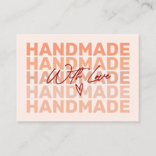 Retro moderno Obrigado Pequeno Cartão de visita