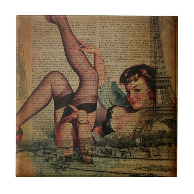 retro-motista parisiense da torre eiffel (Frente)