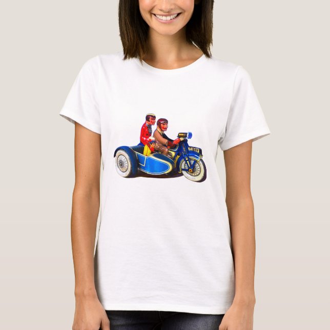 RETRO MOTOROCICLO FRANCÊS + CAMISA T SIDECAR (Frente)