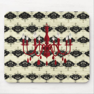 ~ retro Mousepad do encanto do candelabro