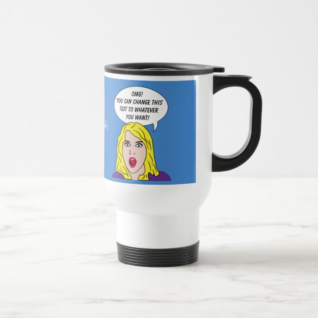 RETRO MULHER COM SUAS canecas personalizadas TEXTO (Direita)