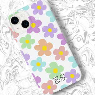 Retro multicolorido bonito margarida floral