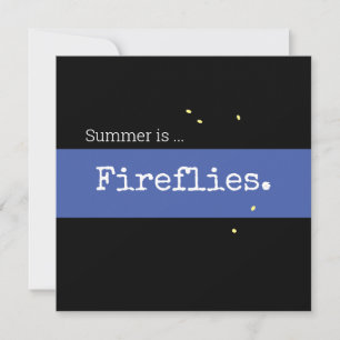 Retro Night Sky Blue Summer é Strike de Fireflies