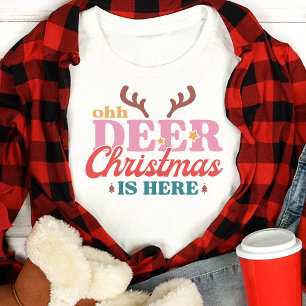 Retro Ohh Deer O Natal Chegou