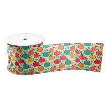 Retro Orchard Harvest Mid-Century Modern Fruit