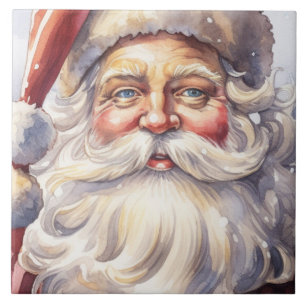 Retro Papai Noel num Natal Red Hat