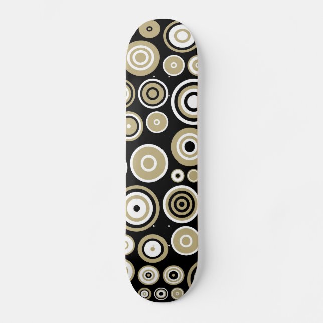 Retro Patterno Abstrato Art - skateboard (Frente)