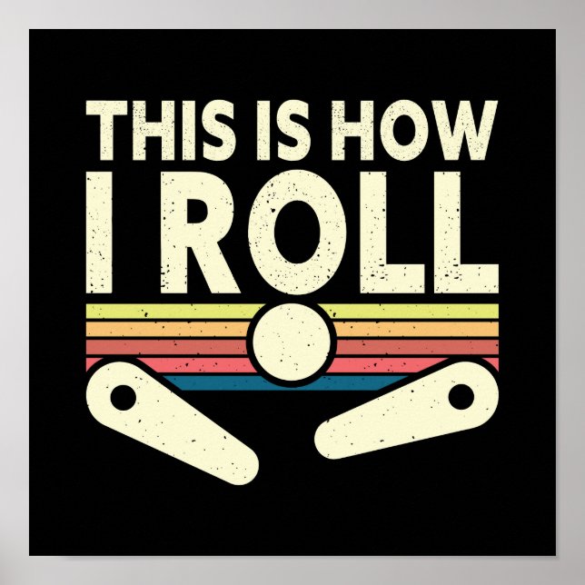 Retro Pinball Art Poster nº 16 (Frente)