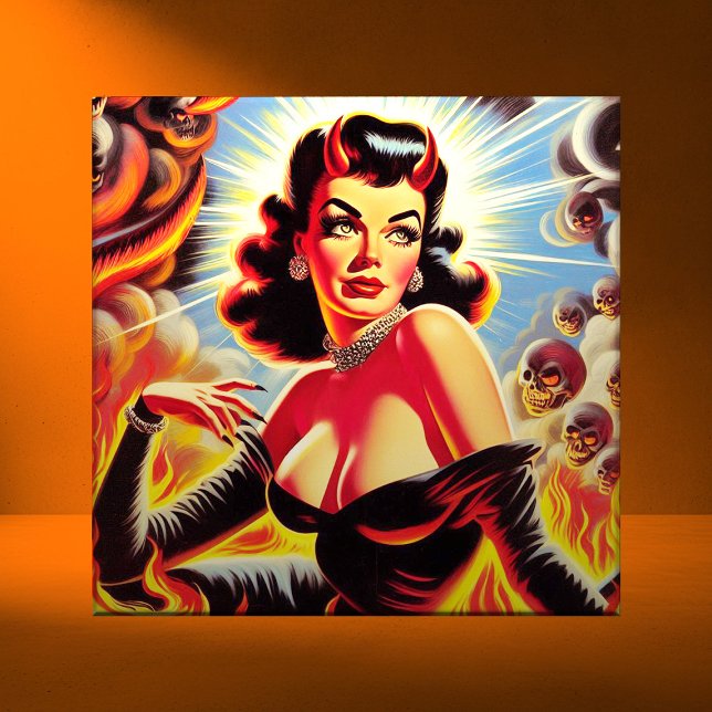 Retro Pinup Diabólico (Criador carregado)