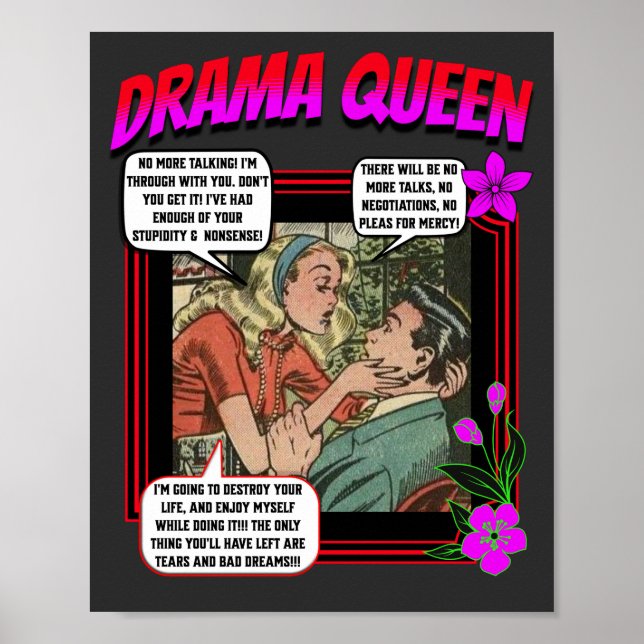 Retro Romance - Rainha Drama - Poster (Frente)