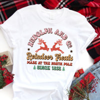 Retro Rudolph e Companhia Presentes de Rena Natal