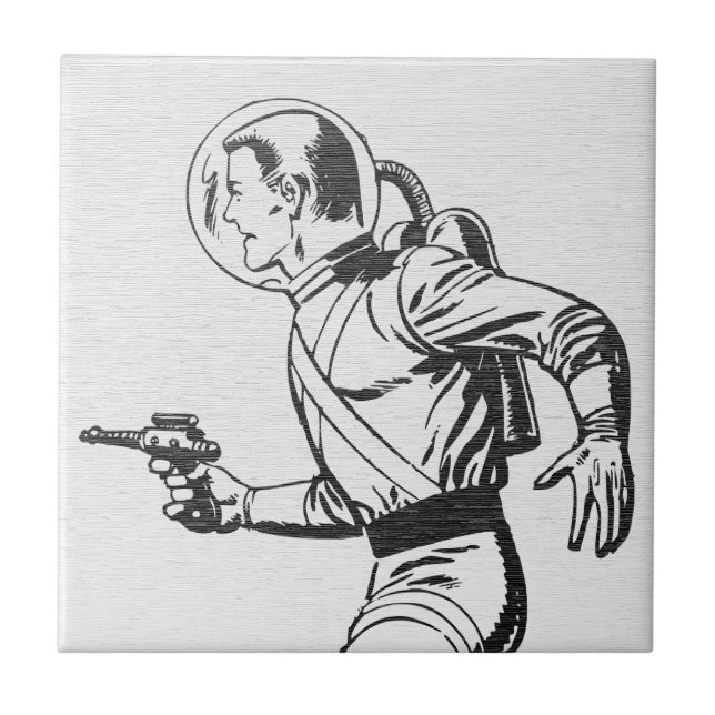 Retro Sci-Fi Astronauta (Frente)