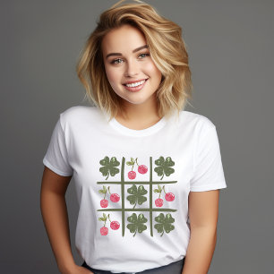 Retro Shamrock e Dia de São Patrício de cereja