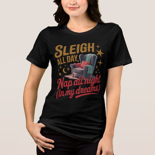 Retro Sleigh All Day Christmas Design (Frente)