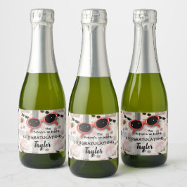 Retro Stripes Flamingos Palmas Óculos de sol Mini