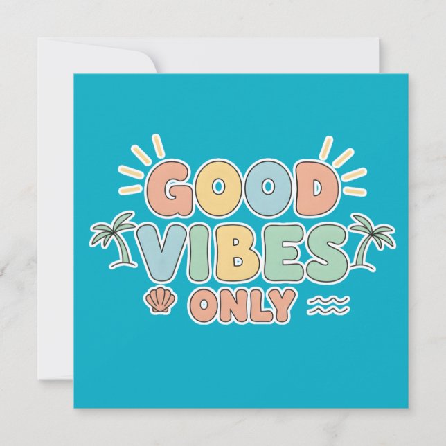 Retro Summer Beach Aesthetic Pastel Typography Art (Frente)