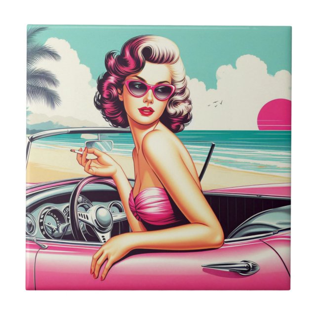 Retro Summer Girl (Frente)