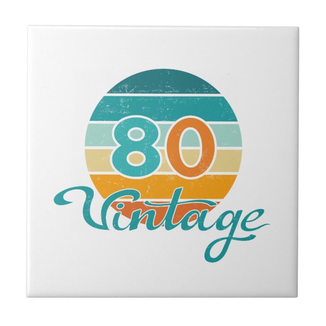 Retro Sunset 80 Vintage Distressed (Frente)