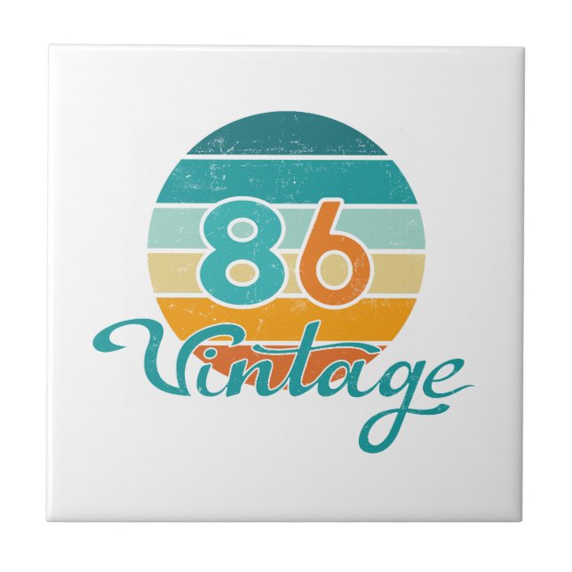 Retro Sunset 86 Vintage Distressed (Frente)