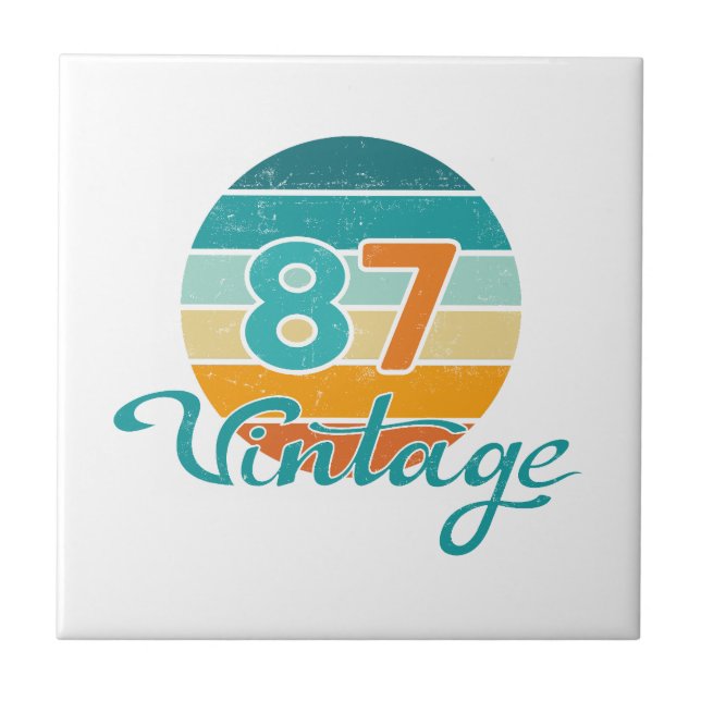 Retro Sunset 87 Vintage Distressed (Frente)