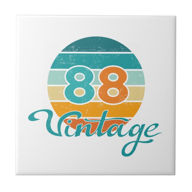 Retro Sunset 88 Vintage Distressed (Frente)
