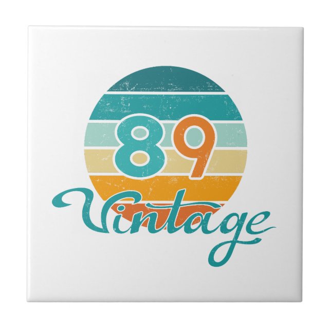 Retro Sunset 89 Vintage Distressed (Frente)