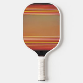 Retro Sunset Lines Aesthetic Pickleball Paddle