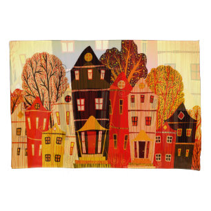 Retro Sweet Home Poster: Casas de Cartoon