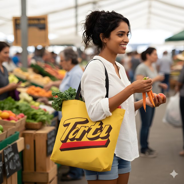Retro "Tartu" Tote Bag - Estética do Pop Negrito (Criador carregado)