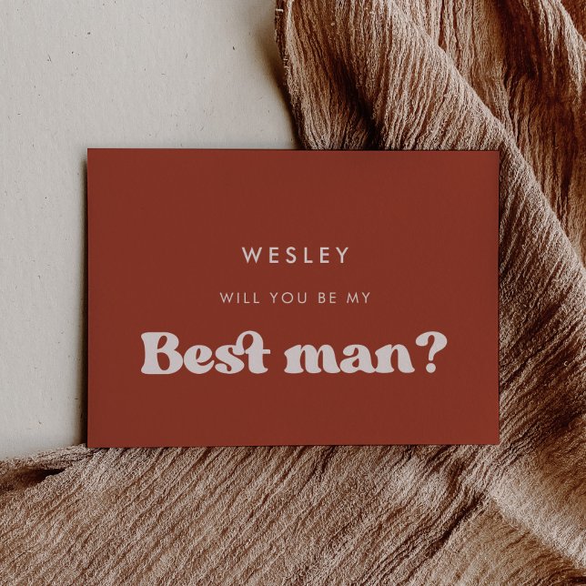 Retro Teracotta Você será meu melhor cartão de hom (Criador carregado)