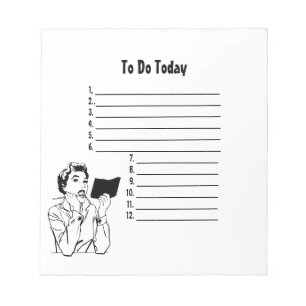 Retro verificando meu bloco de notas da lista